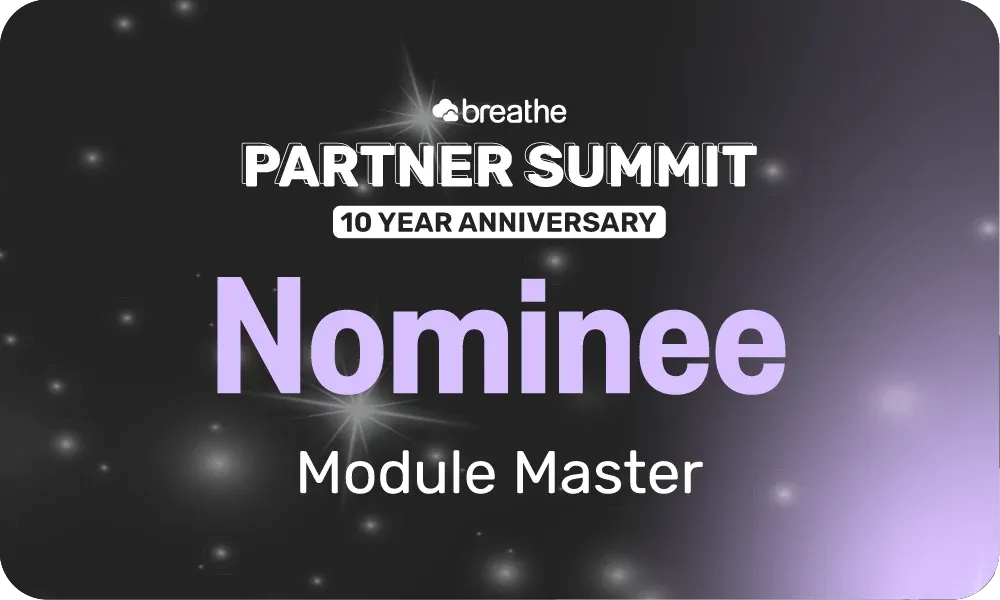 Cornerstone Resources HR consultancy nominated Module Master by Breathe HR Partner Summit 2025