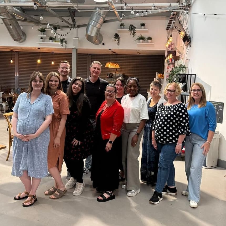 Cornerstone Resources team photo at The Message Trust, Manchester office